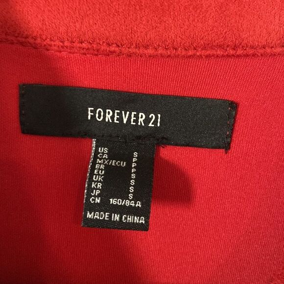 Forever 21 faux suede orange crop jacket - Picture 4 of 5